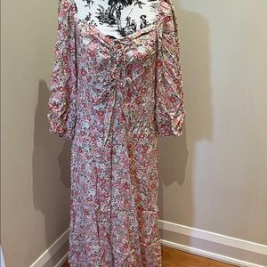 H&M Floral Maxi Dress - Pink and Cream